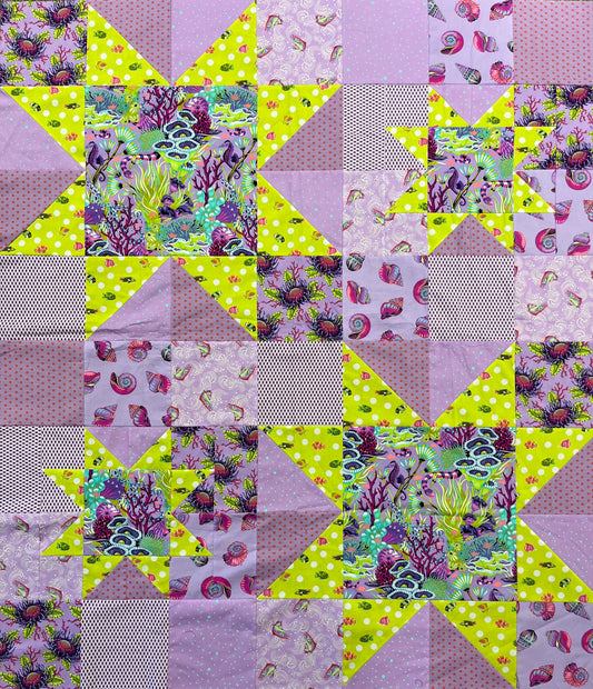 ALLSPICE Floral Reef 56"x64"