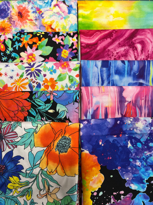 GRADIENTS EUPHORIA Day & Night 10 Fat Quarters