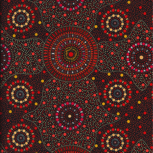 AUSTRALIAN Waterhole and Riverbed flame orange