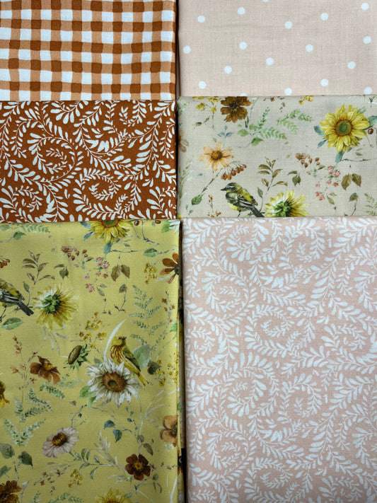 SUNFLOWER WHISPERS 6 Half Yards