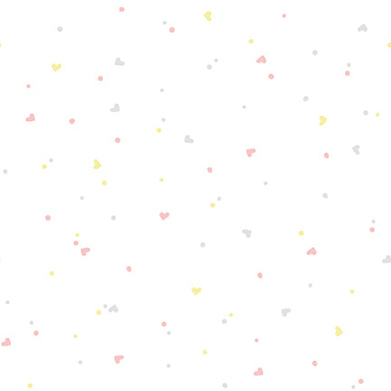 MORE SPACED OUT Hearts and Dots gray