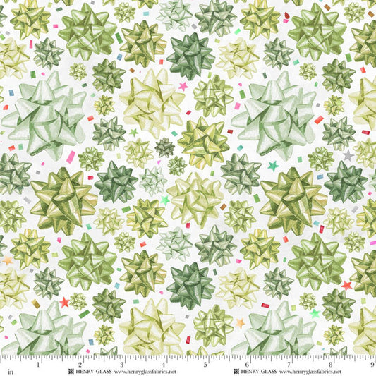 CHRISTMAS IN COLOR Stick on Bows lime