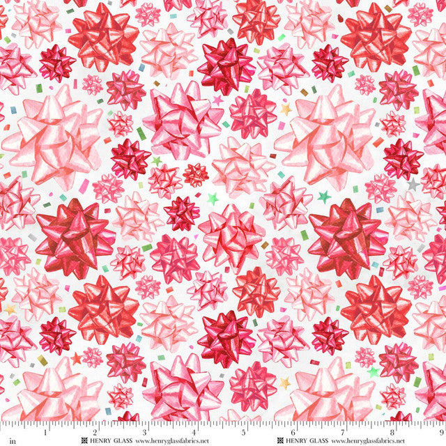 CHRISTMAS IN COLOR Stick on Bows valentine