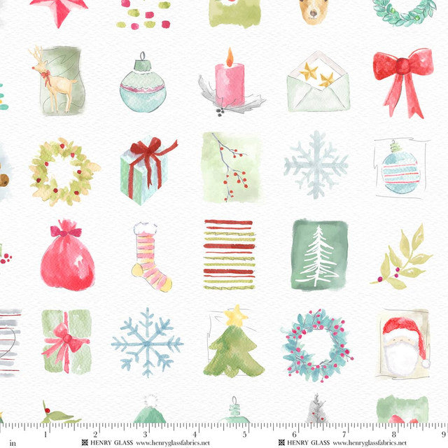 CHRISTMAS IN COLOR Watercolor Motifs rainbow