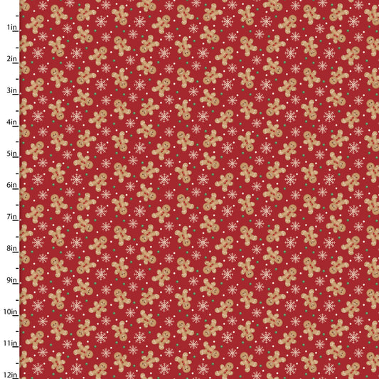 VERY MERRY GINGERBREAD Gingerbread red