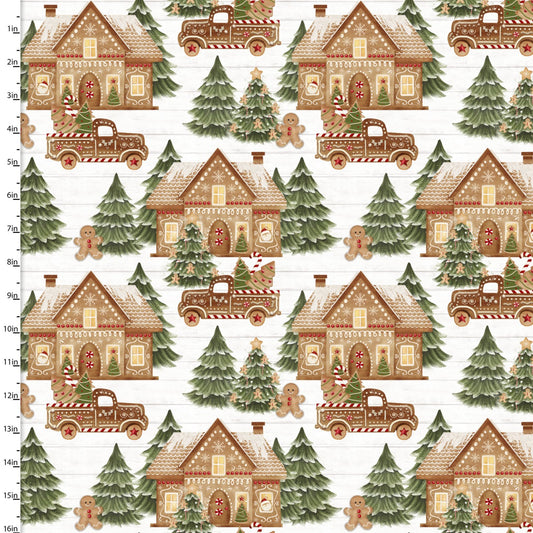 VERY MERRY GINGERBREAD Gingerbread Houses white