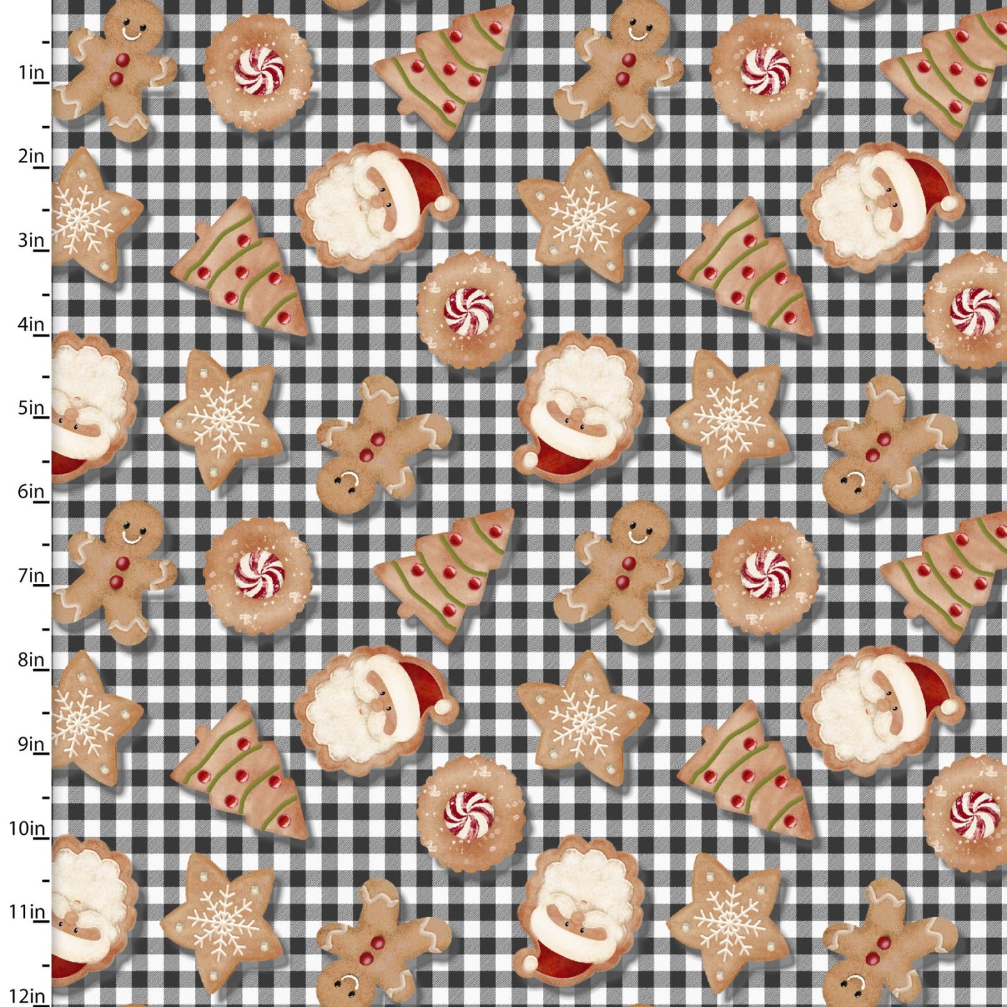 VERY MERRY GINGERBREAD Gingerbread Cookies black