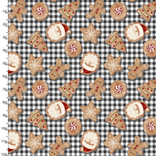 VERY MERRY GINGERBREAD Gingerbread Cookies black