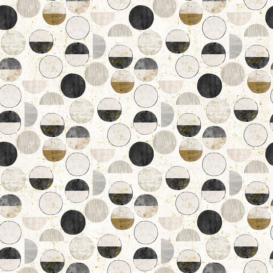 GATSBY Circles lt taupe multi
