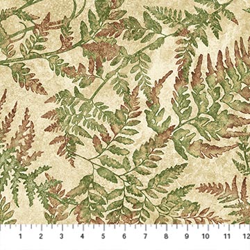 STONEHENGE ORGANICS Ferns beige multi