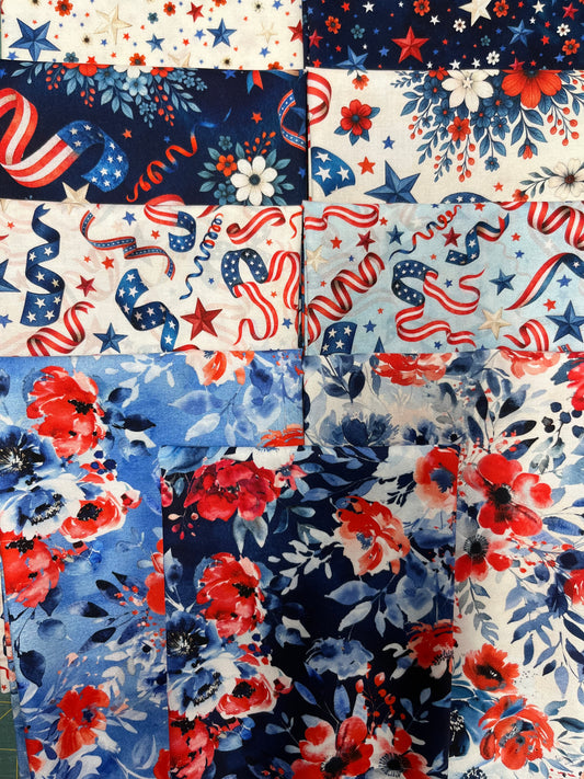 RED TRUCK ROAD TRIP 9 Fat Quarters