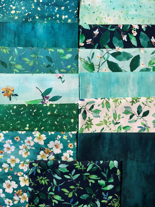 FLOWER LAKE 13 Fat Quarters