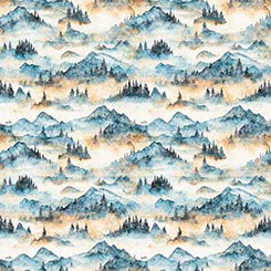 MOUNTAIN SPLENDOR EARTHLY DELIGHTS Snowy Mountains white/blue