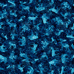 MOUNTAIN SPLENDOR Animals Silhouettes navy