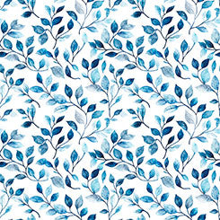 MOUNTAIN SPLENDOR Leaf Vine blue