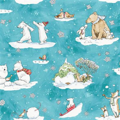 SNOWTIME Toile aqua