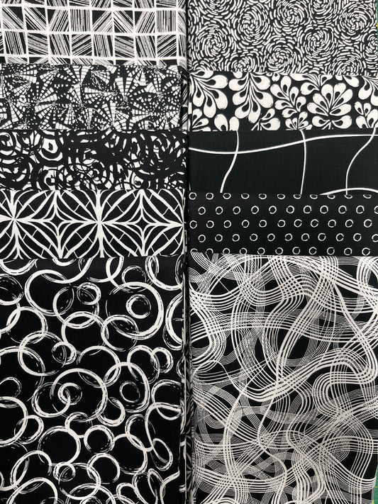 INKWELL Black 10 Fat Quarters