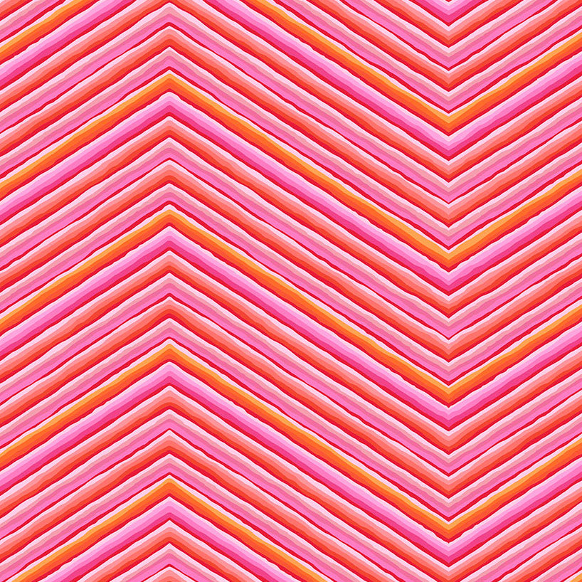 KAFFE Cheveron Stripe pink