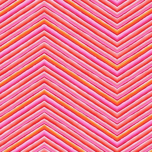 KAFFE Cheveron Stripe pink