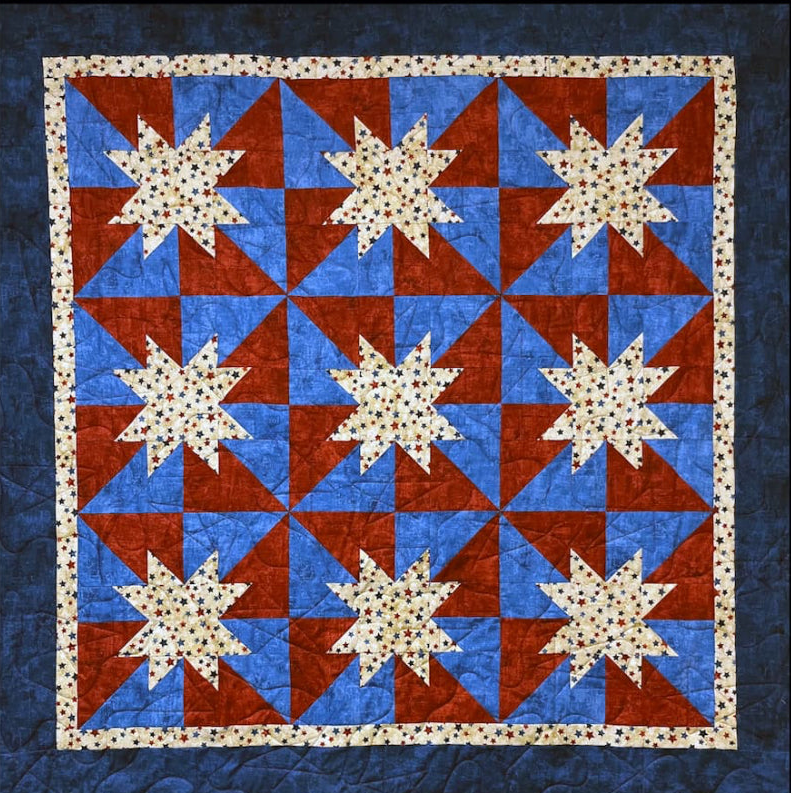 STAR ANISE Stars n Stripe 58"X58"