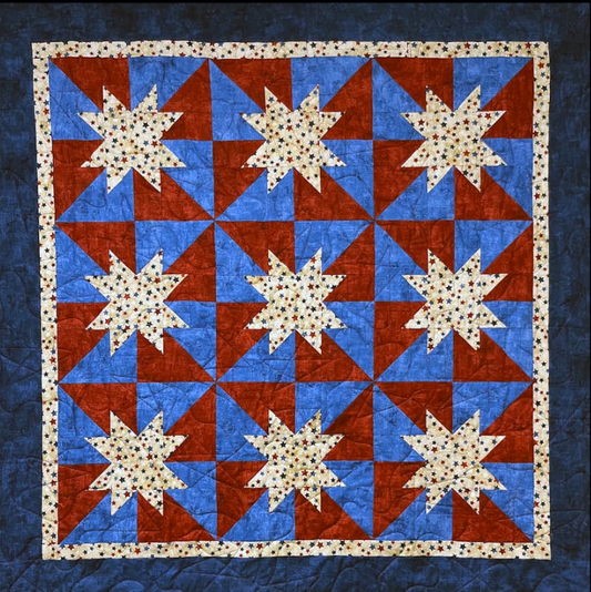 STAR ANISE Stars n Stripe 58"X58"