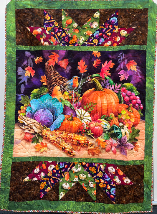 OCTOBER SKY Cornucopia  Harvest 48"x67"