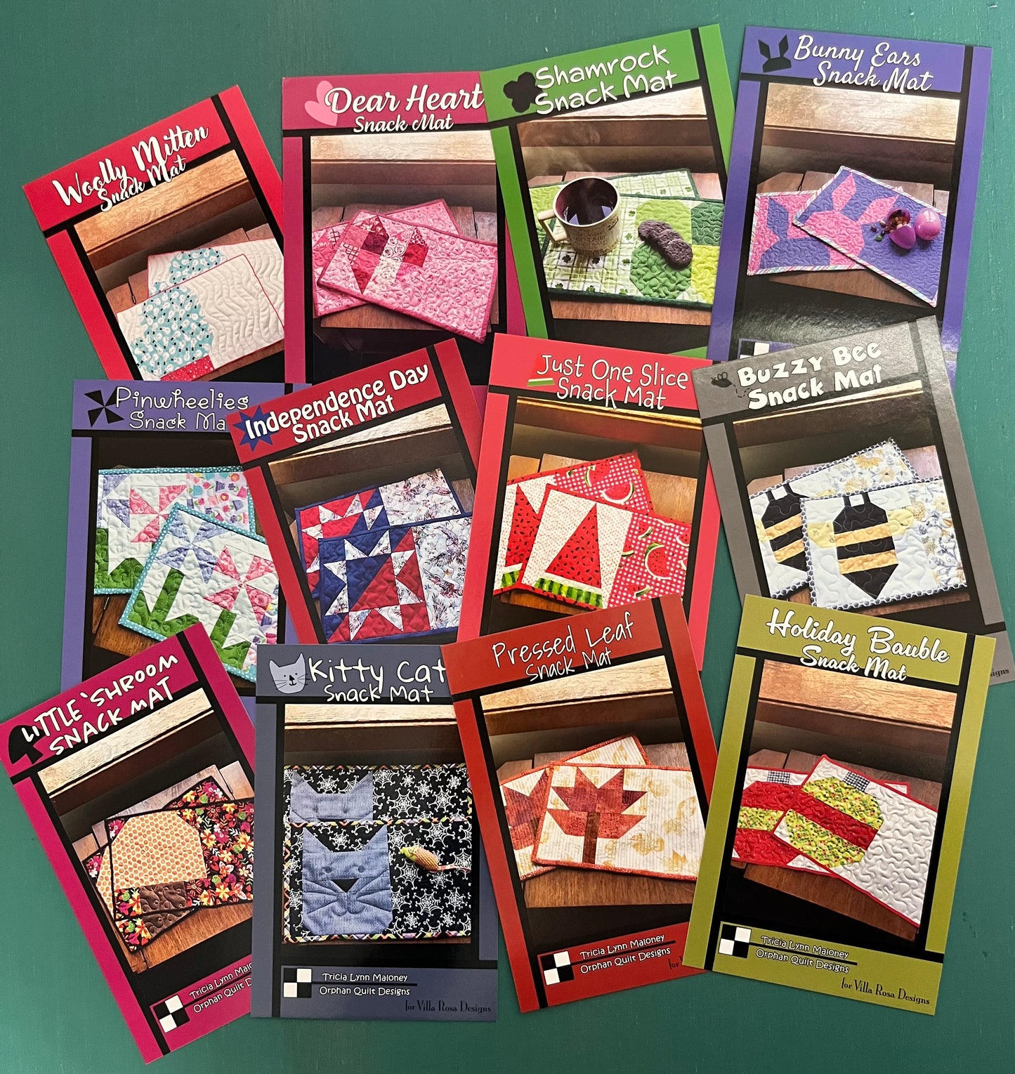 12 SNACK MAT patterns β 3 Aunts Quilt Shop