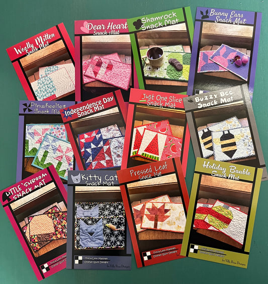 12 SNACK MAT patterns