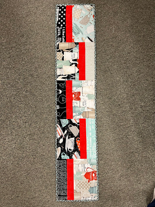 TABLERUNNER Ripple Runner Coffee Chalk