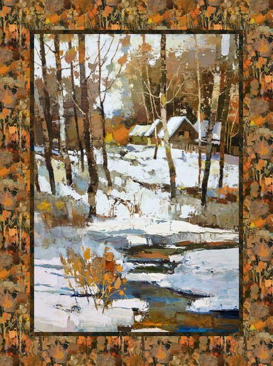 FIRST SNOW Panel 32"x43"