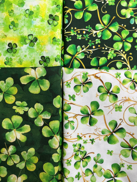 LUCKY CLOVERS 4 Half Yards