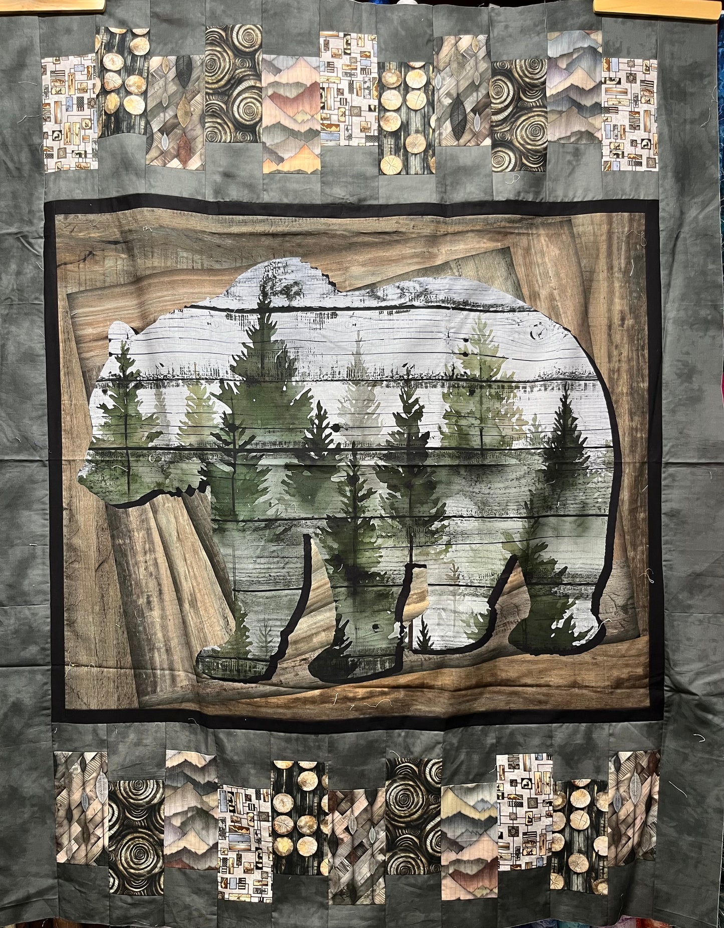 Paint Chips Out of the Woodwork 52”x 66”
