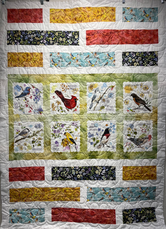 HORIZONTAL PLANES Drawn to Birds 46"x63"