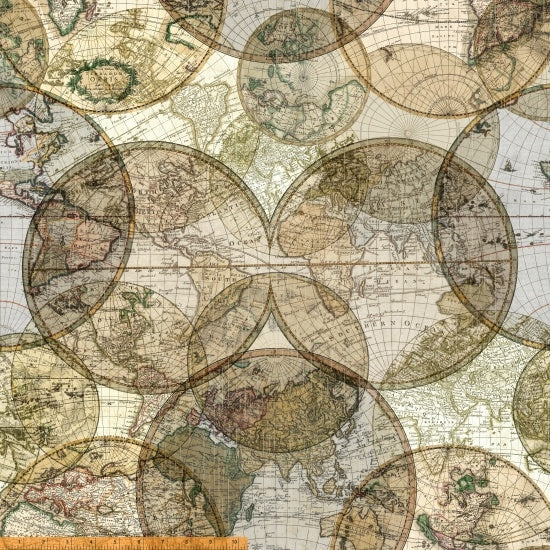 WORLD GLOBES Wide Back 108" multi