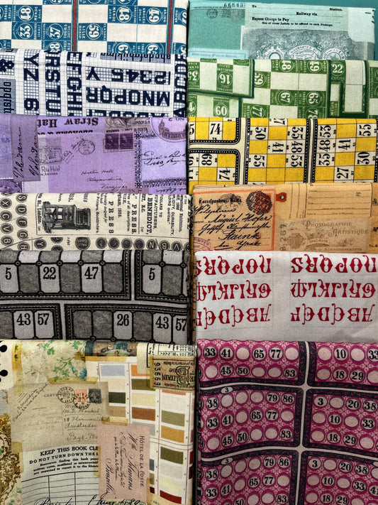 PALETTE MULTI Numbers 12 Fat Quarters