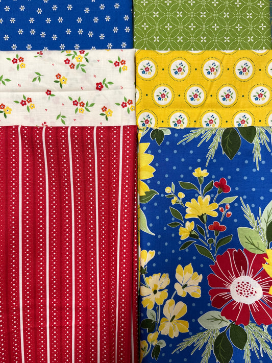 SUMMER'S IN TOWN 6 Fat Quarters