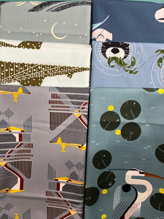 COASTAL 6 Fat Quarters