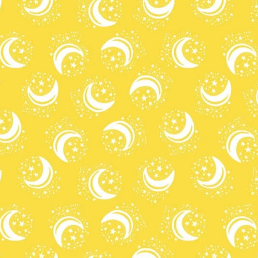 MYSTICAT Yellow with moons