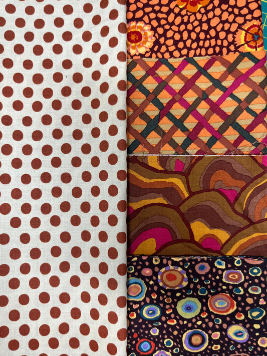 BLOCK OF THE MONTH- LEAF TWIRL PILLOW Kaffe 18"x18"