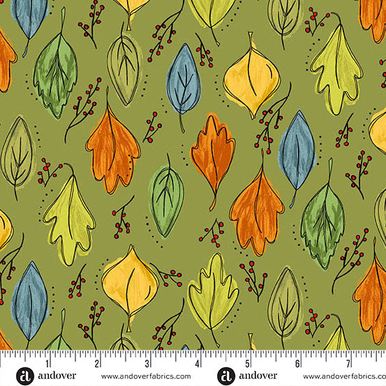 HARVEST HOME Fall Foliage olive