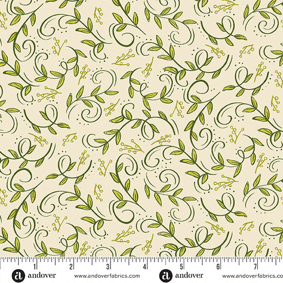 HARVEST HOME Swirling Leaves cream
