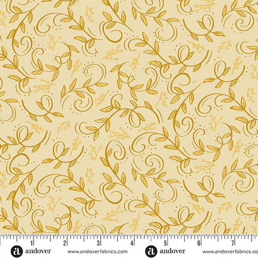 HARVEST HOME Swirling Leaves tan