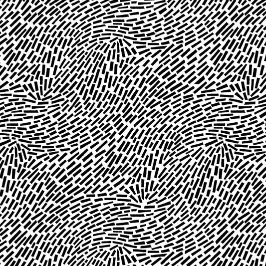 CENTURY BLACK ON WHITE Mosaic black on white