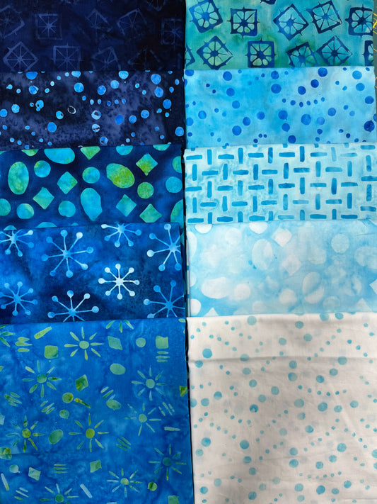 GARDEN GATE Water 10 Fat Quarters
