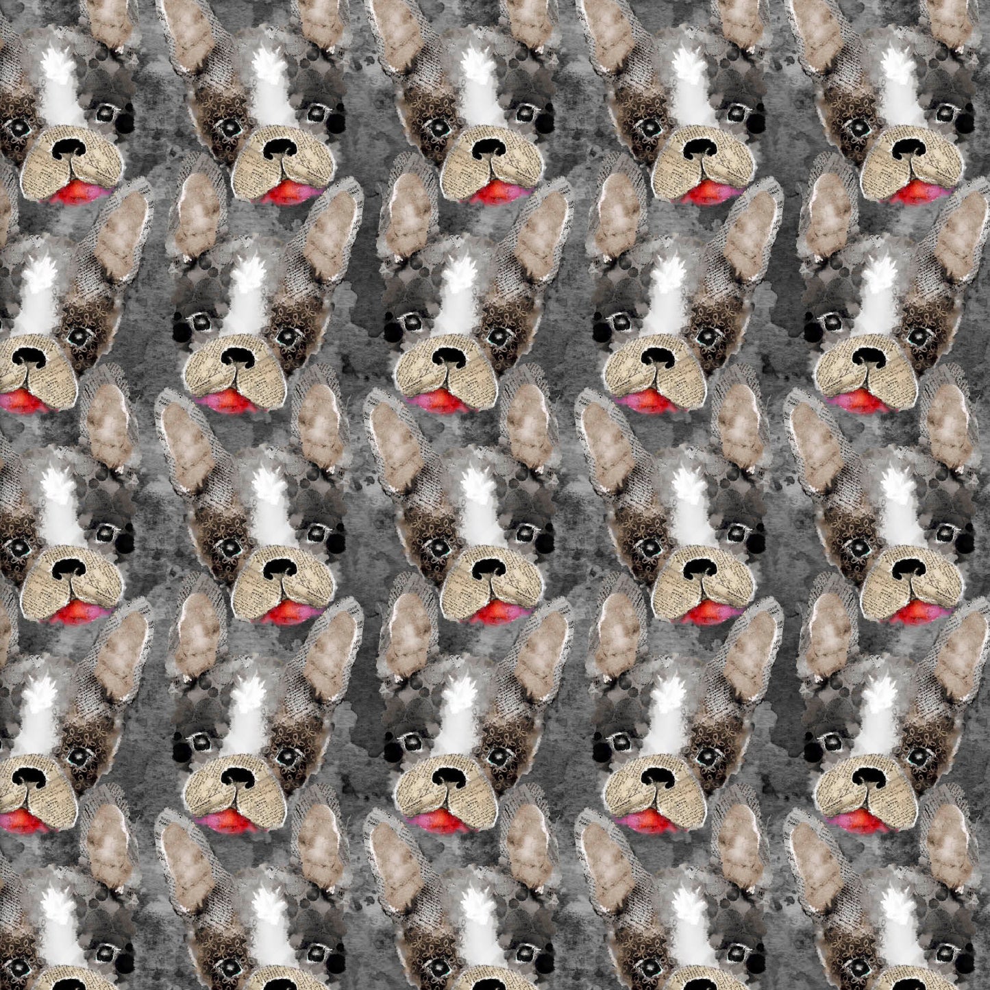 RAISE THE WOOF Frenchie Kisses Gray