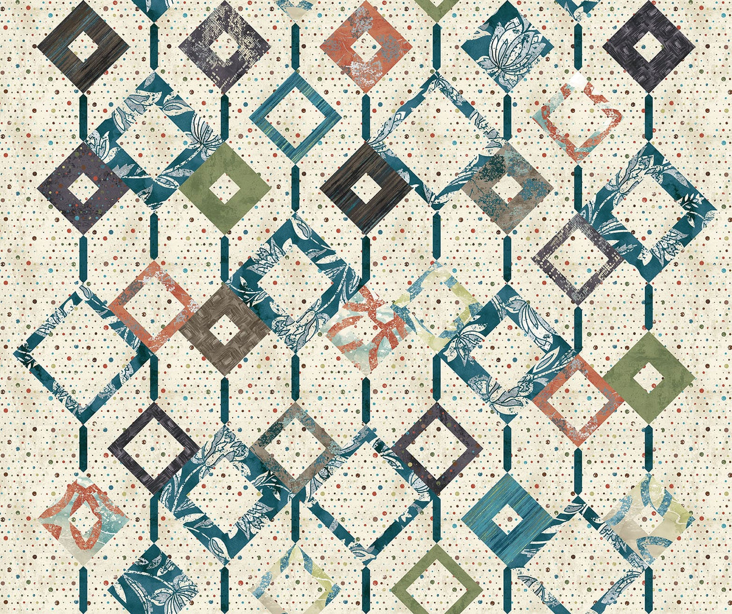 ROUGH AROUND THE EDGES Quilt multi