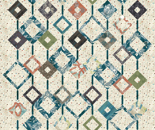 ROUGH AROUND THE EDGES Quilt multi