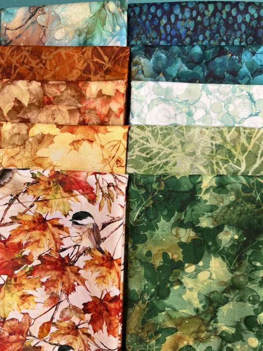 AUTUMN BREEZE 10 Fat Quarters