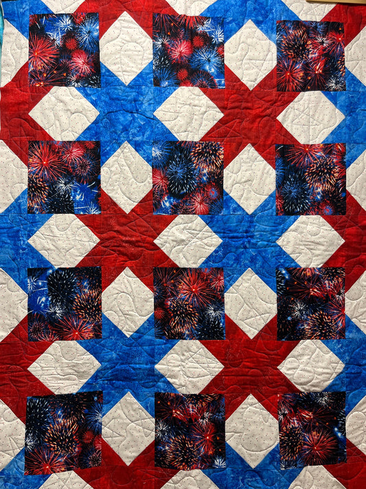 PHYLLIS Fireworks 49"x66"