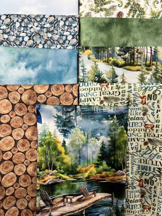 LAKESIDE RETREAT 9 Fat Quarters